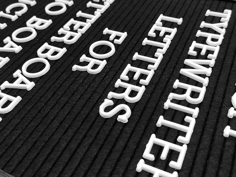 G GAMIT Felt Letter Board Letters Set - Pre-cut 418pcs Nonstandard 1inch White Typewriter Letters Only (No Board Included) - Image 5